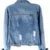 Women's Led Denim Jacket in Magnetic Blue
