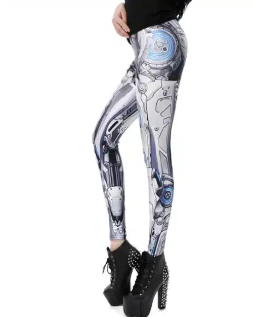 Women's Robot 3D Print Leggings