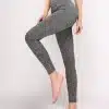 Women's V-Waist Stripe Down Space-Dye Leggings