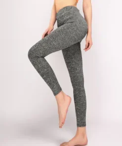 Women's V-Waist Stripe Down Space-Dye Leggings