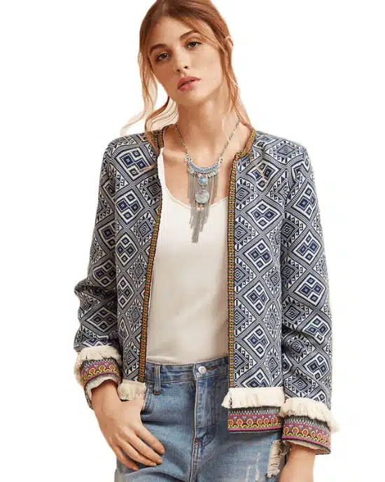 Women's Long Sleeve Elegant Boho Jacket