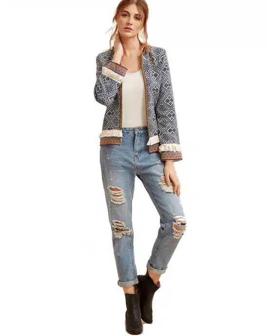 Women's Long Sleeve Elegant Boho Jacket