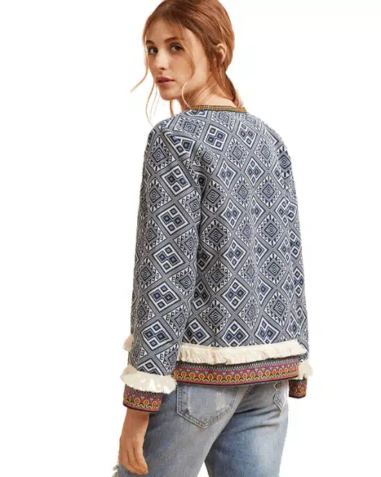 Women's Long Sleeve Elegant Boho Jacket
