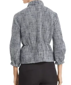 Donna Karan New York Textured Zip Jacket