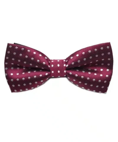 Men's Pindot Silk Pre-Tied Bow Tie