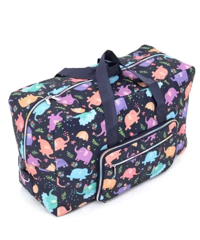 Multicolor Animal Graphic Print Foldable Large Travel Bag