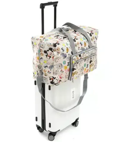 Multi Graphic Print Foldable Large Travel Bag