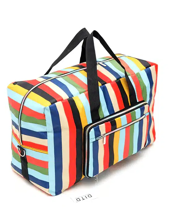 Multi Graphic Print Foldable Large Travel Bag