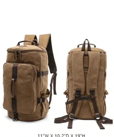 Men's Canvas Travel Backpack Duffel