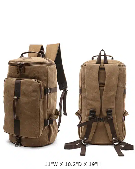 Men's Canvas Travel Backpack Duffel
