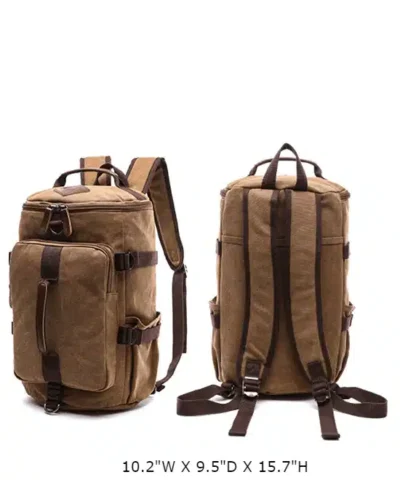 Men's Canvas Travel Backpack Duffel