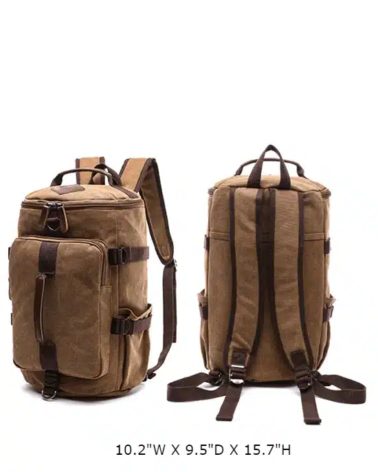 Men's Canvas Travel Backpack Duffel