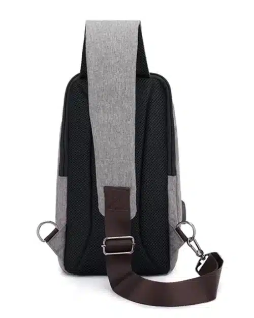 Men's USB Charging Chest Pack Messenger Bag