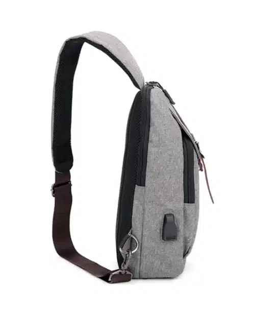 Men's USB Charging Chest Pack Messenger Bag