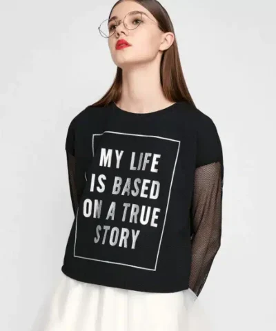 Women's Chiffon Solid Chic Knitted Tees