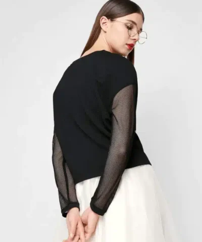 Women's Chiffon Solid Chic Knitted Tees