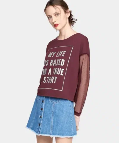 Women's Chiffon Solid Chic Knitted Tees