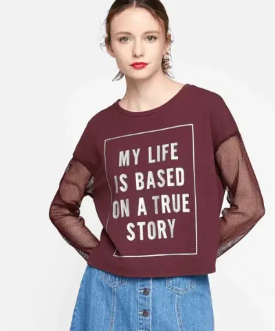 Women's Chiffon Solid Chic Knitted Tees