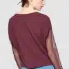Women's Chiffon Solid Chic Knitted Tees