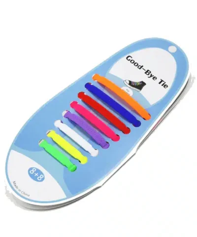 Fashionable 10 Color Lot Elastic Silicone Shoelaces For Men and  Women Lacing Shoes