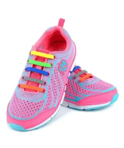 Fashionable 10 Color Lot Elastic Silicone Shoelaces For Men and  Women Lacing Shoes