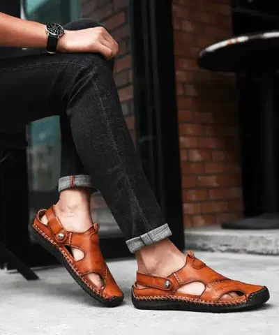 Men's Leather Classic Roman Sandals