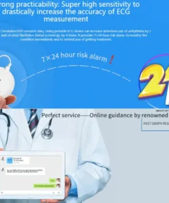 Pelvifine Portable Mini Wearable electrocardiogram ECG Monitor