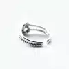 Stroll Girl 925 Sterling Silver Vintage Woven Twist Double Knot Adjustment Ring