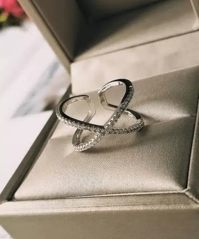 Blaike Zircon Adjustable Open Twist Ring