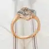Giemi Cubic Zirconia Paved Stone Gold Cocktail Ring