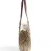 Women's Hand Straw Woven Natural Oval Large Big Tote