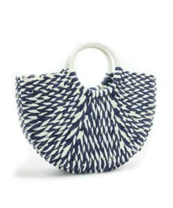 Women's Pompon Beach Weaving Ladies Straw Totes