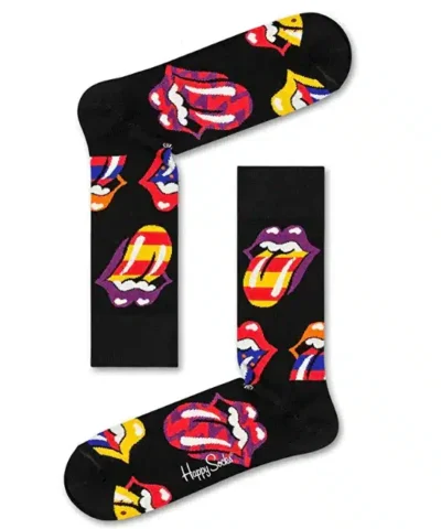 Happy Socks - Colorful Band Themed Comfortable Rolling Stones Socks