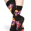 Happy Socks - Colorful Band Themed Comfortable Rolling Stones Socks