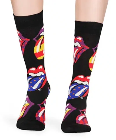 Happy Socks - Colorful Band Themed Comfortable Rolling Stones Socks
