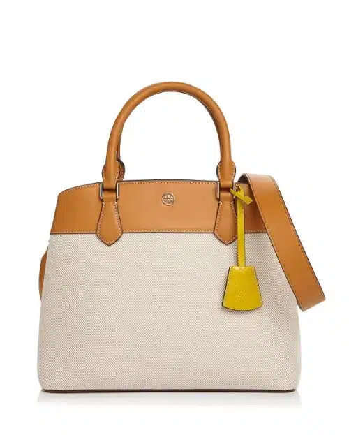 Tory Burch Robinson Canvas Color-Block Tote