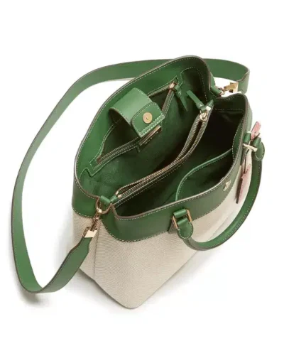 Tory Burch Robinson Canvas Color-Block Tote