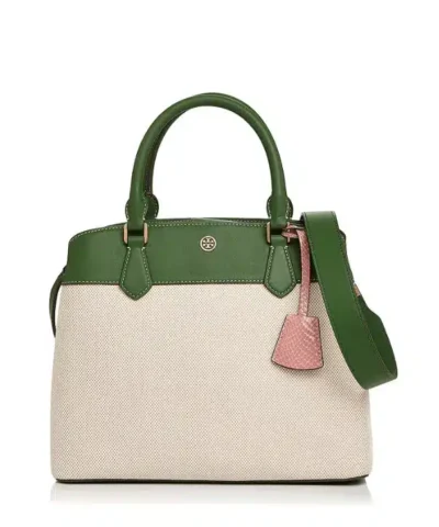 Tory Burch Robinson Canvas Color-Block Tote