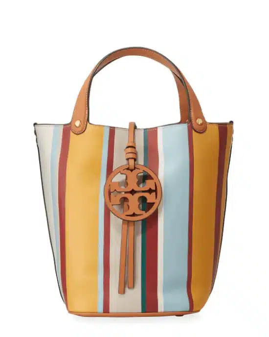 Tory Burch Miller Striped Bucket Bag
