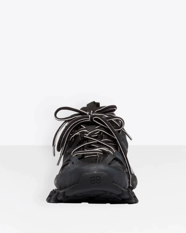 Balenciaga Men's Track Sneakers, Black