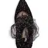 Jimmy Choo Women's Lavish 100 Glitter Tulle Pointed-Toe Pumps