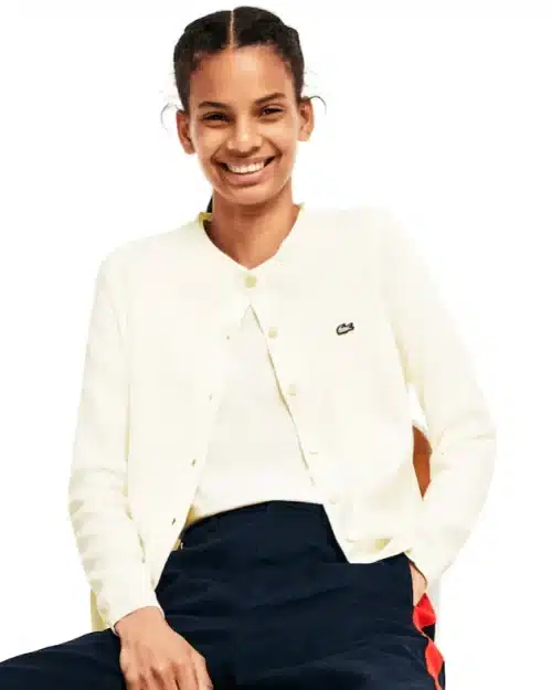 Lacoste LIVE Crew Neck Cotton Cardigan