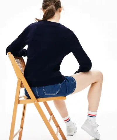 Lacoste LIVE Crew Neck Cotton Cardigan