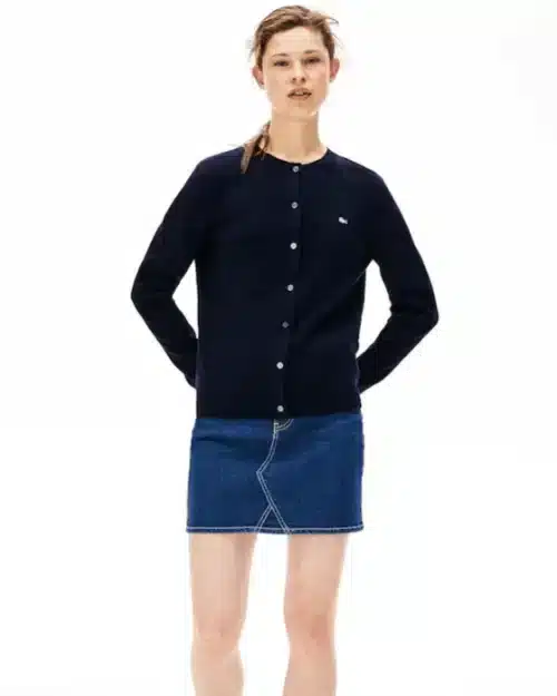 Lacoste LIVE Crew Neck Cotton Cardigan