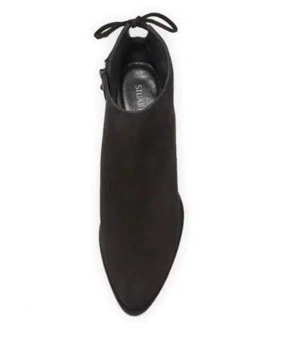 Stuart Weitzman Lofty Suede Pointed-Toe Booties