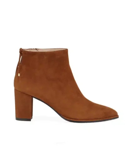 Stuart Weitzman Lofty Suede Pointed-Toe Booties