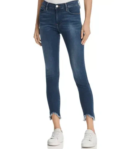 Frame Le High Skinny Triangle Hem Jeans in Sulham