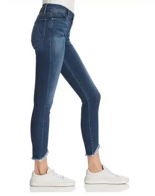 Frame Le High Skinny Triangle Hem Jeans in Sulham