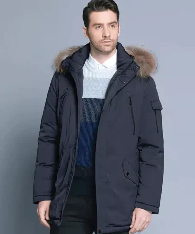Ice Bear Man's Arctic With Fur-Trim Down Parka