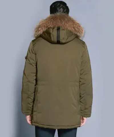 Ice Bear Man's Arctic With Fur-Trim Down Parka